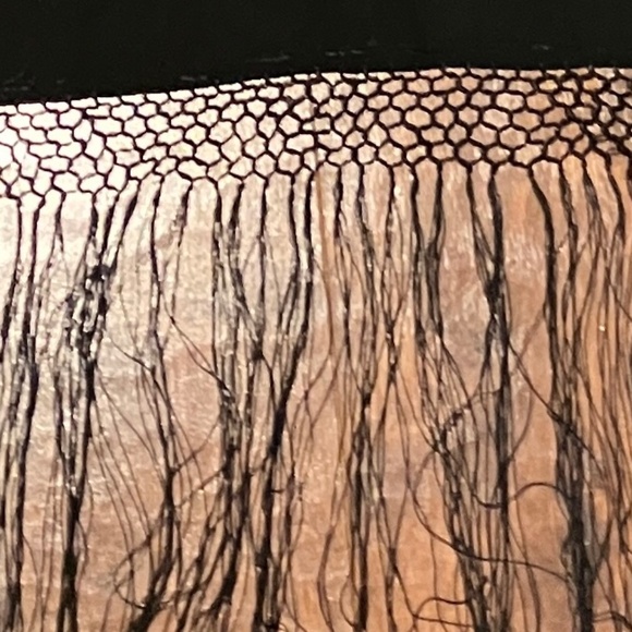 Vintage Shawl Embroidered Wrap Scarf Fringe Black - Picture 7 of 11